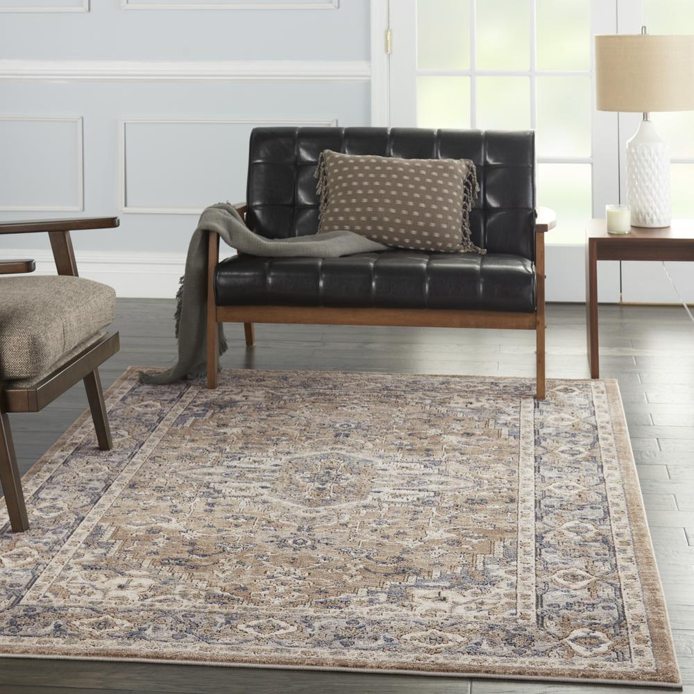 Nourison Quarry 6' x 9' Beige/Grey Area Rug. Picture 9