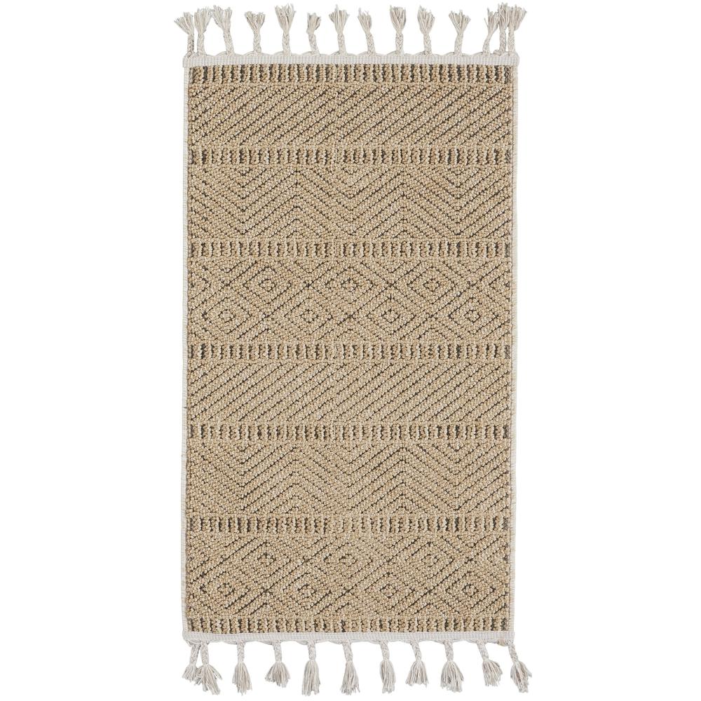 Nourison Elwood 2'2 x 4'5 Mocha Area Rug. Picture 1