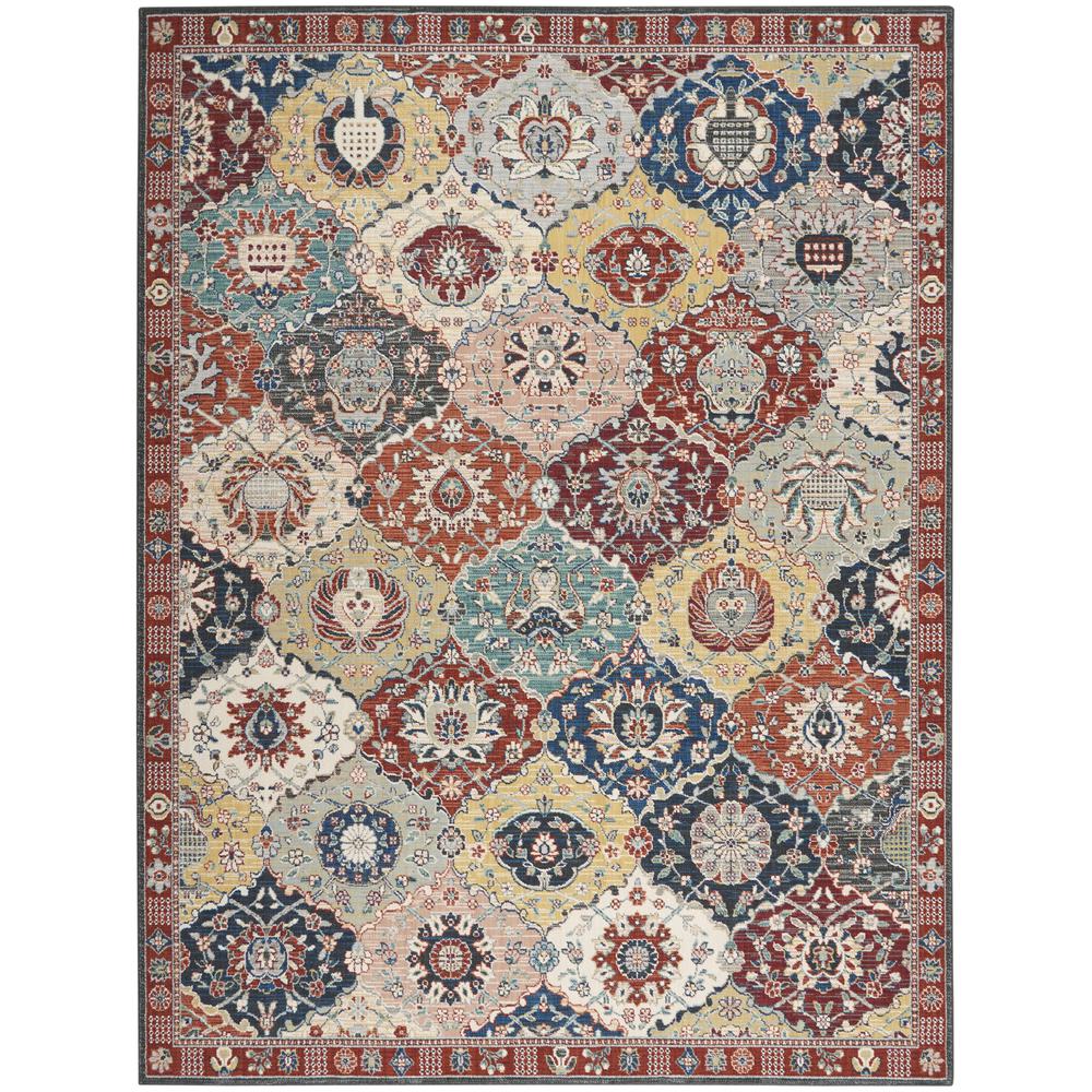 Nourison Parisa 7'9 x 9'9 Multicolor Area Rug. Picture 1