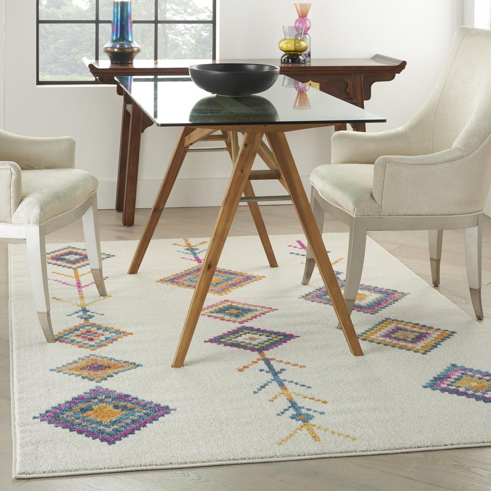 Rectangle Bohemian Machine Made Area Rug. Picture 2