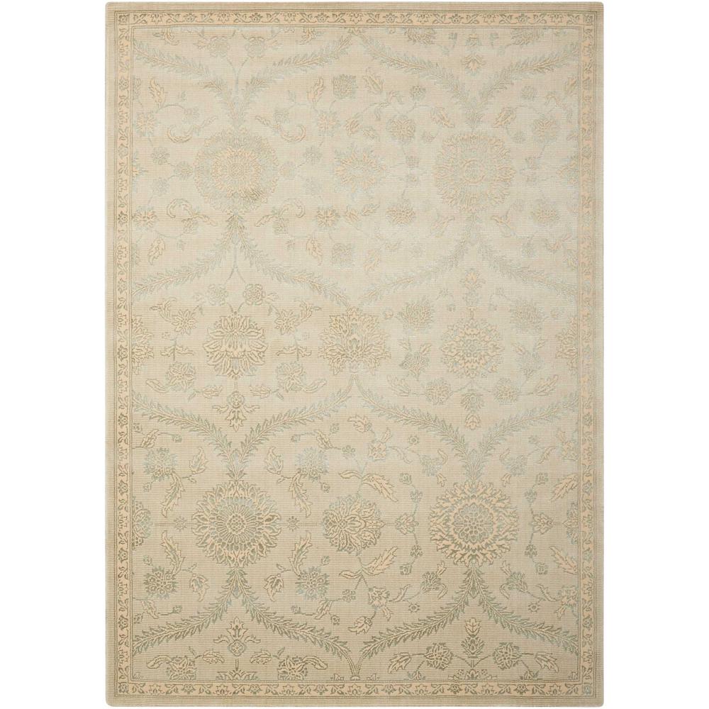 Luminance Area Rug, Cream/Mint, 5'3" x 7'5". Picture 1