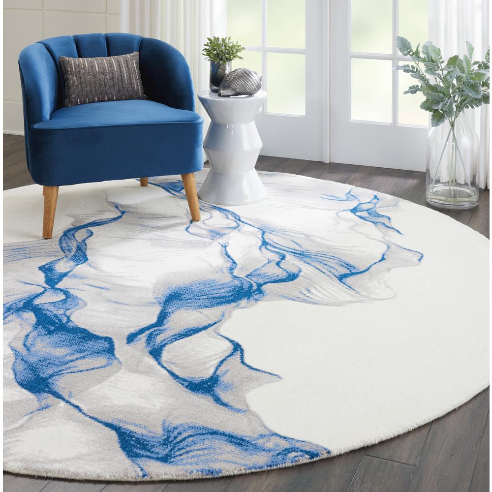 Modern Round Area Rug, 8' x Round. Picture 7