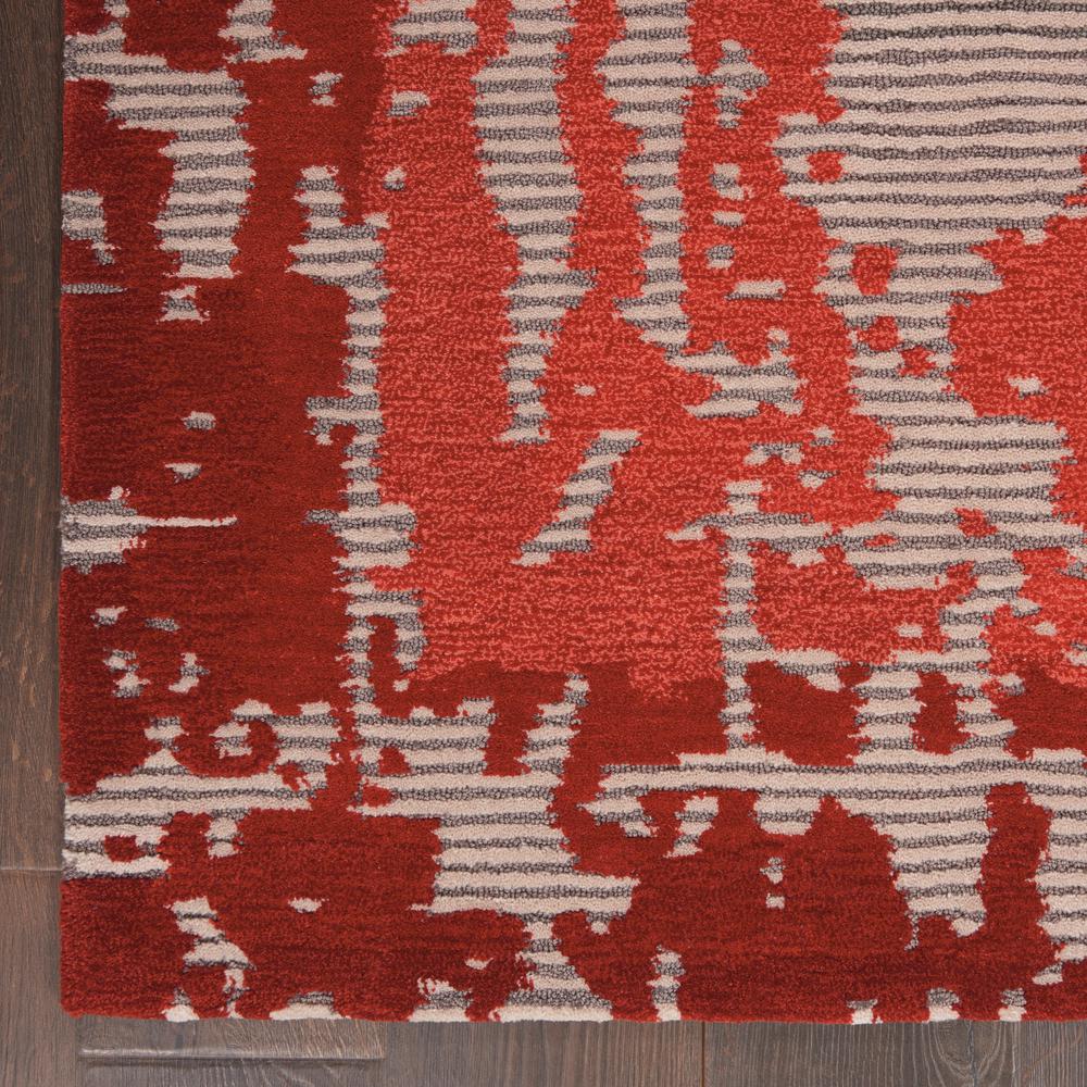 Symmetry Area Rug, Beige/Red, 3'9" X 5'9". Picture 4