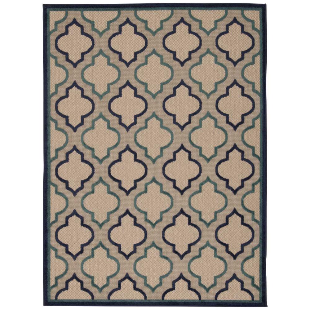 Aloha Area Rug, Navy, 3'6" x 5'6". Picture 1