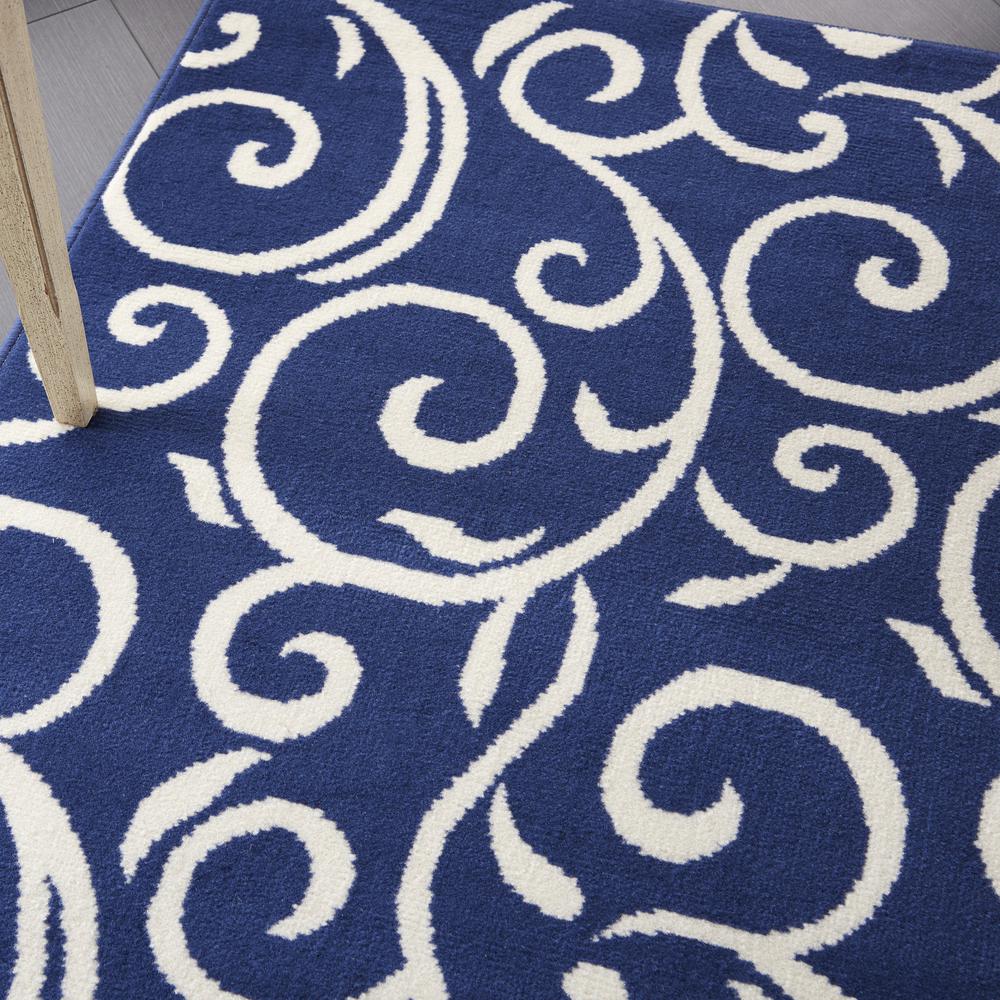 Grafix Area Rug, Navy, 5'3" x 7'3". Picture 8