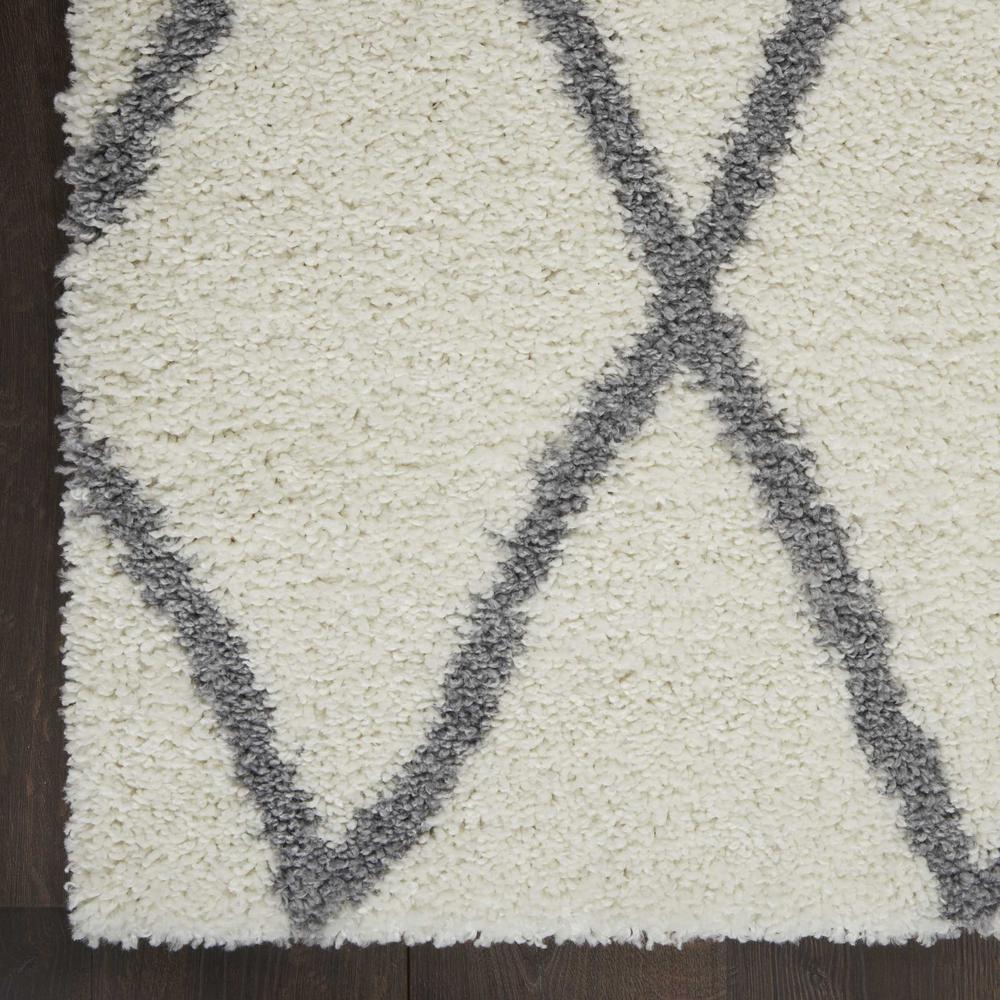 SHI02 Shangri-La Ivory/Light Grey Area Rug- 5' x 7'. Picture 4