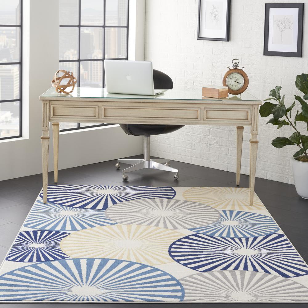 Contemporary Rectangle Area Rug, 5' x 7'. Picture 2
