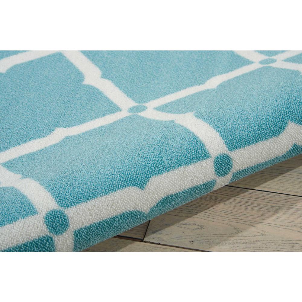 Home & Garden Area Rug, Aqua, 10' x 13'. Picture 4