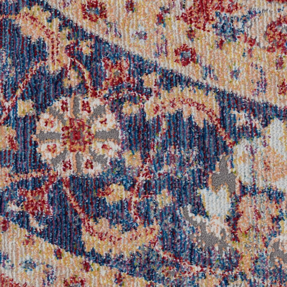 Vintage Round Area Rug, 4' x Round. Picture 7
