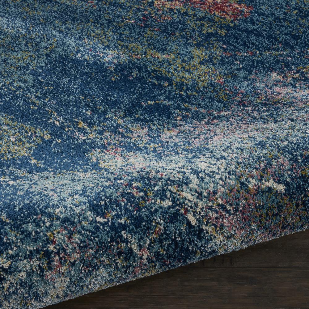 Fusion Area Rug, Blue Multicolor, 7'10" x 10'6". Picture 3