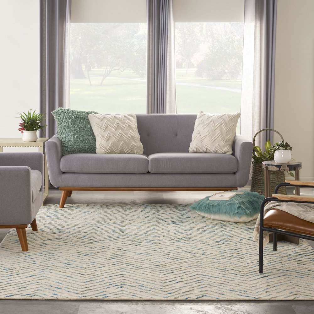 Modern Rectangle Area Rug, 8' x 12'. Picture 9