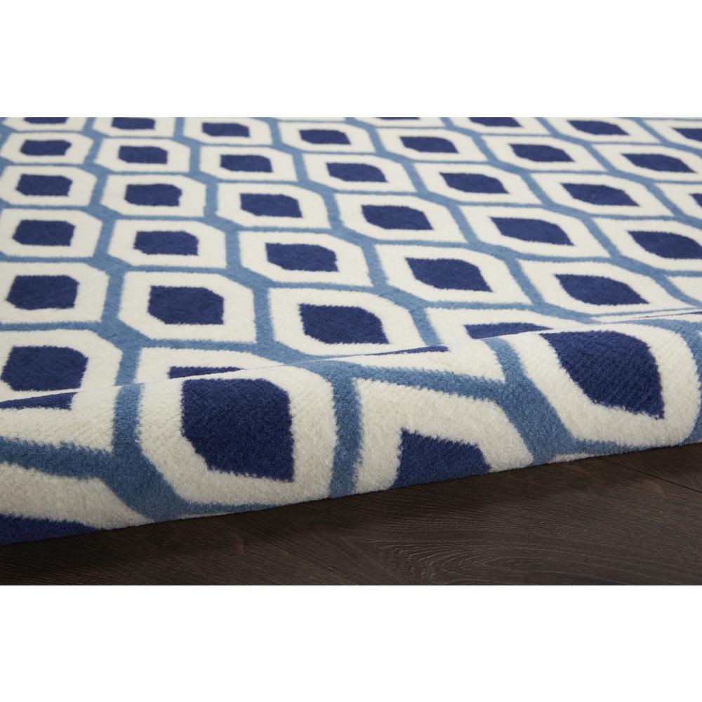 Grafix Area Rug, White/Navy, 5'3" x 7'3". Picture 7
