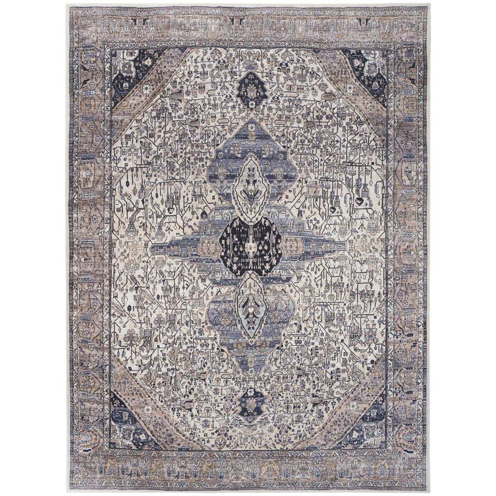 Vintage Rectangle Area Rug, 5' x 7'. Picture 1