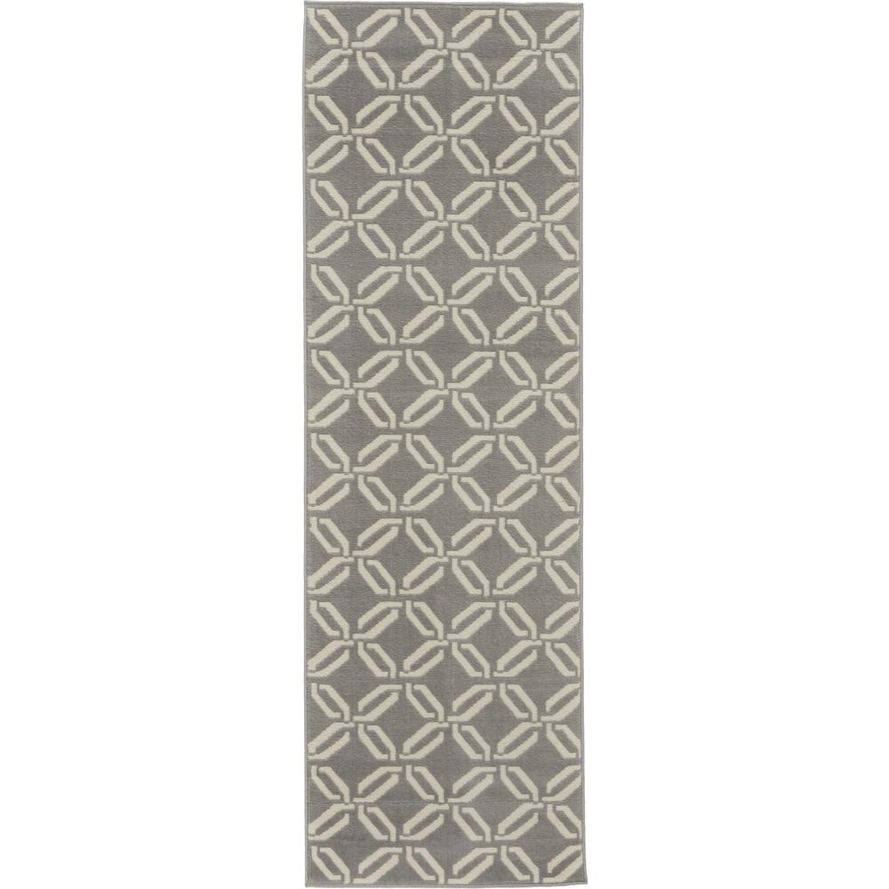 Contemporary Runner Area Rug, 7' Runner. Picture 1