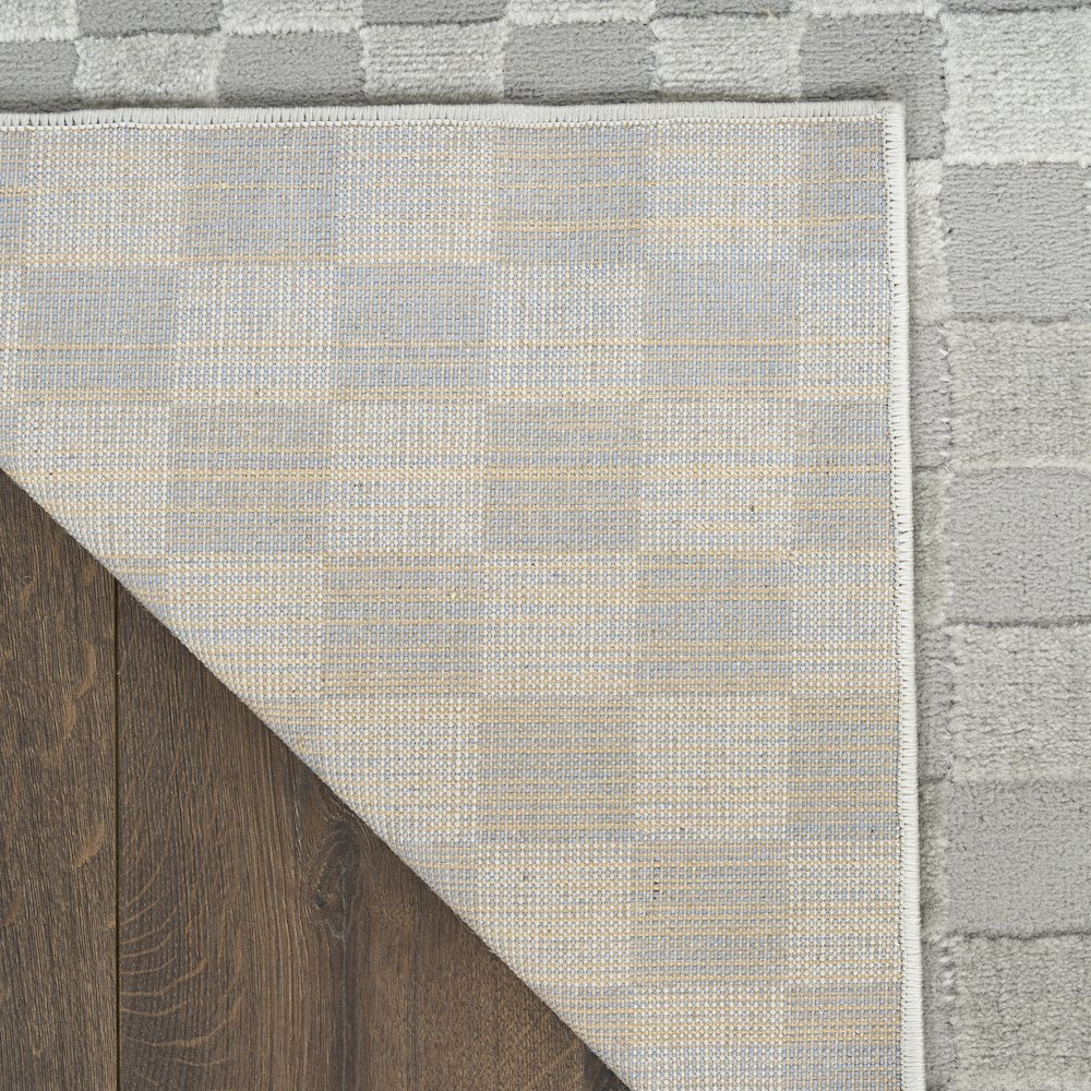 Serenity Home 7'10" x 9'10" Grey Modern Indoor Rug. Picture 3