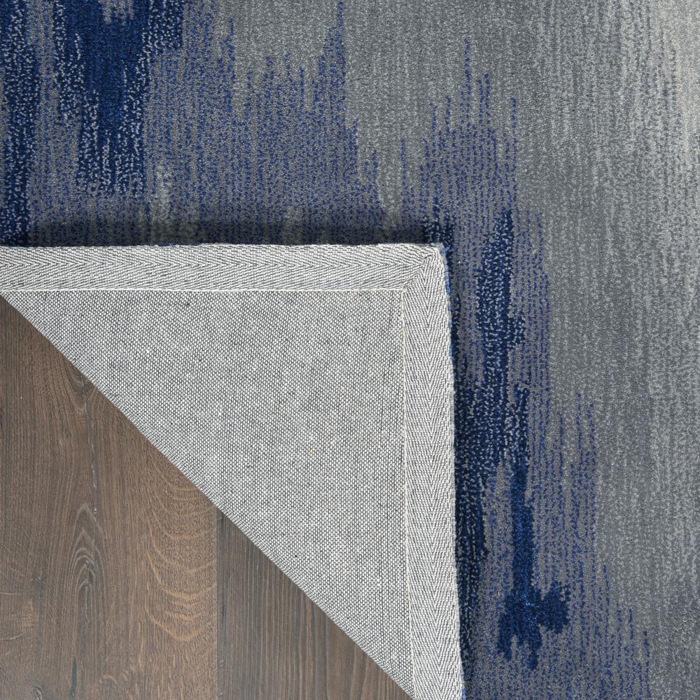 Symmetry Area Rug, Grey/Blue, 7'9" x 9'9". Picture 3