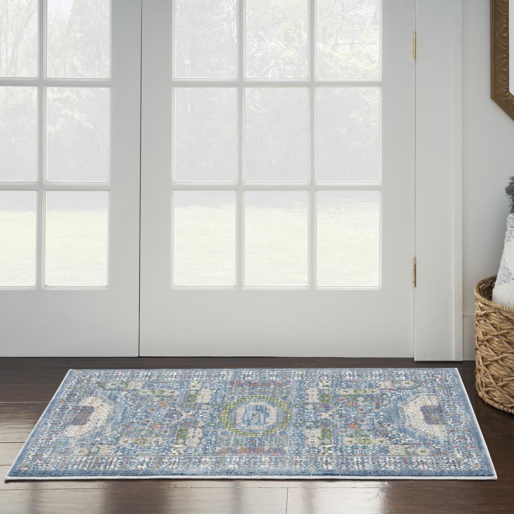 Bohemian Rectangle Area Rug, 2' x 4'. Picture 2