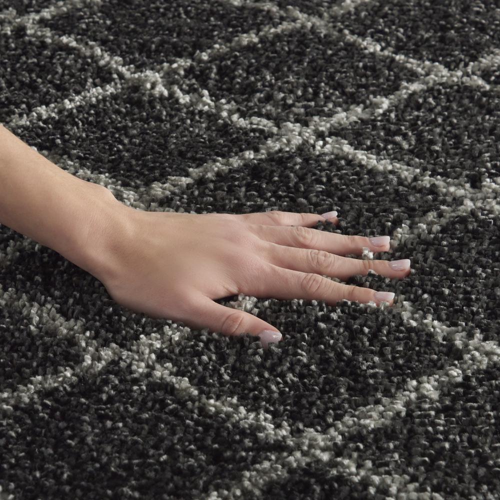 Nourison Home Geometric Shag Area Rug. Picture 8
