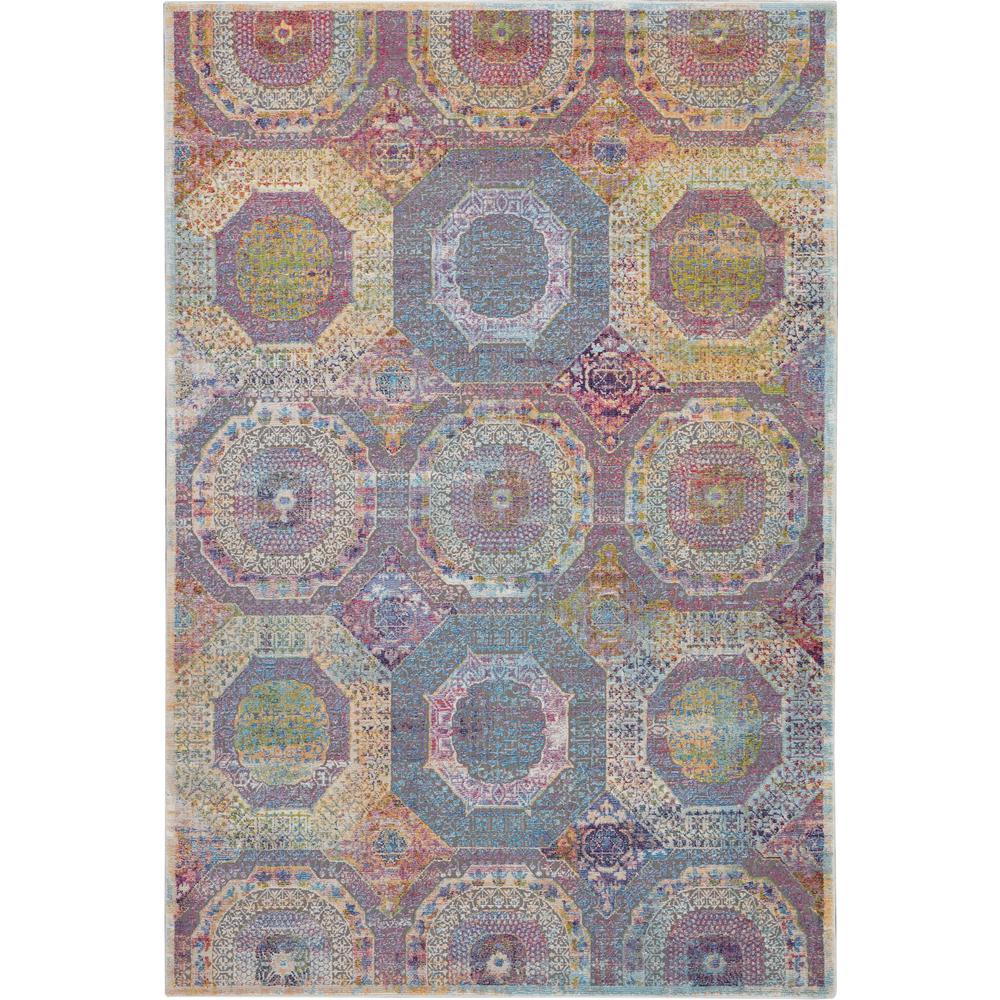 Bohemian Rectangle Area Rug, 5' x 8'. Picture 1