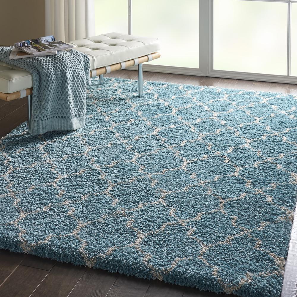 Amore Area Rug, Aqua, 3'11" x 5'11". Picture 9