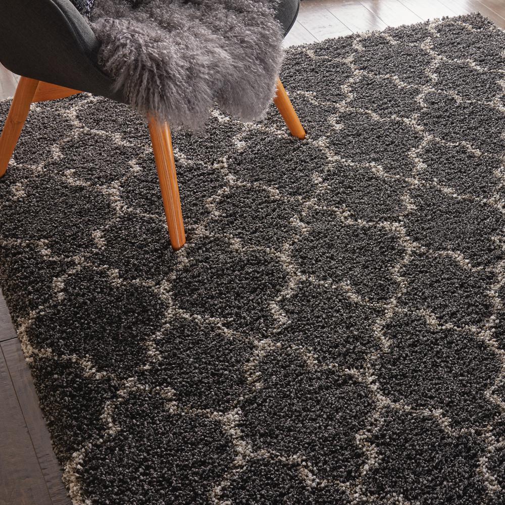 Amore Area Rug, Charcoal, 5'3" x 7'5". Picture 8