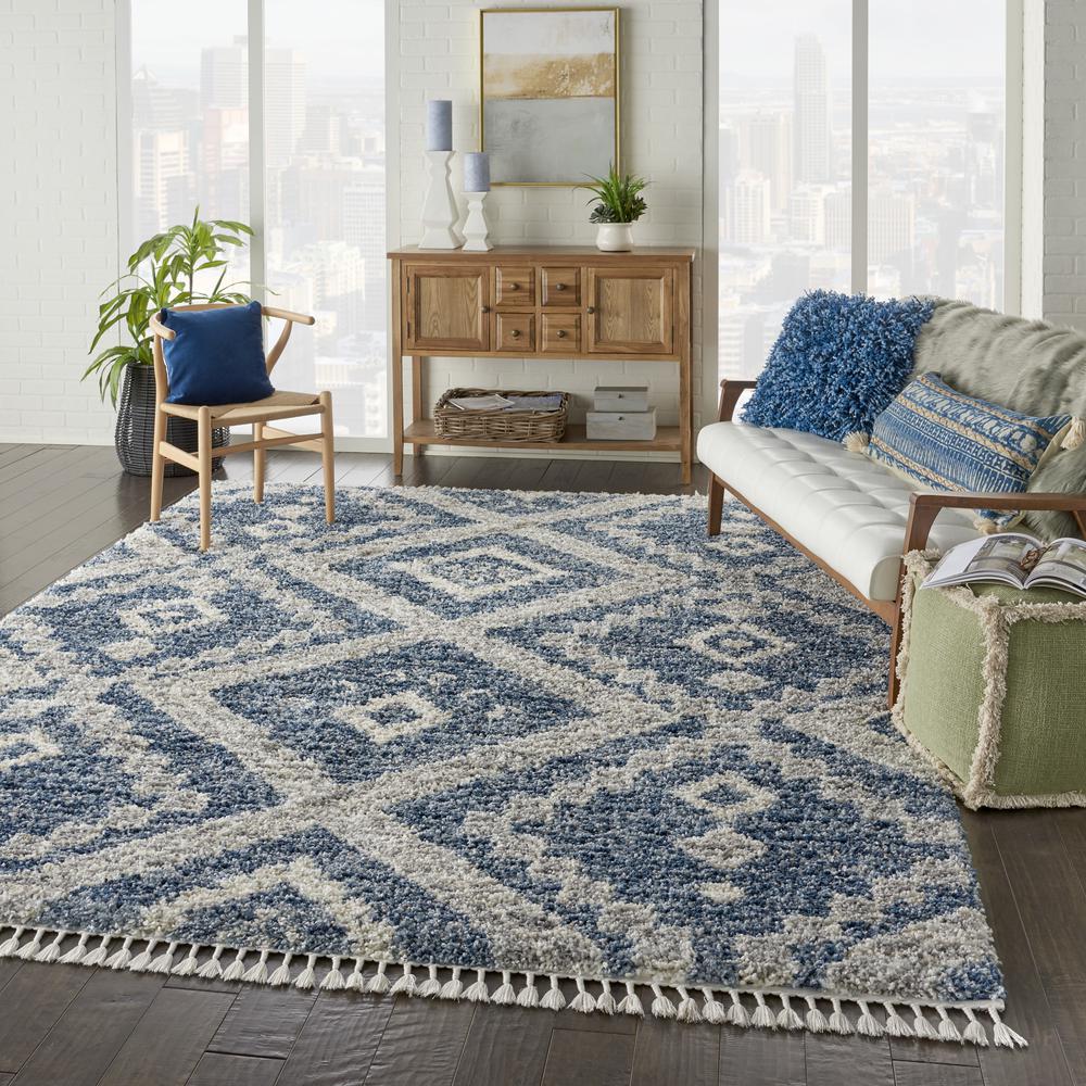 Nourison Home Scandinavian Shag Area Rug. Picture 9
