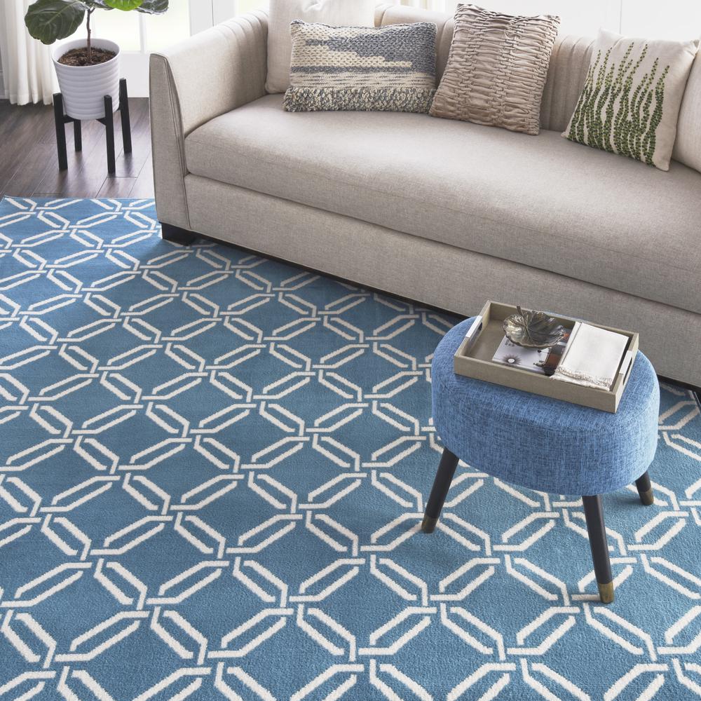 Jubilant Area Rug, Blue, 7'10" x 9'10". Picture 8
