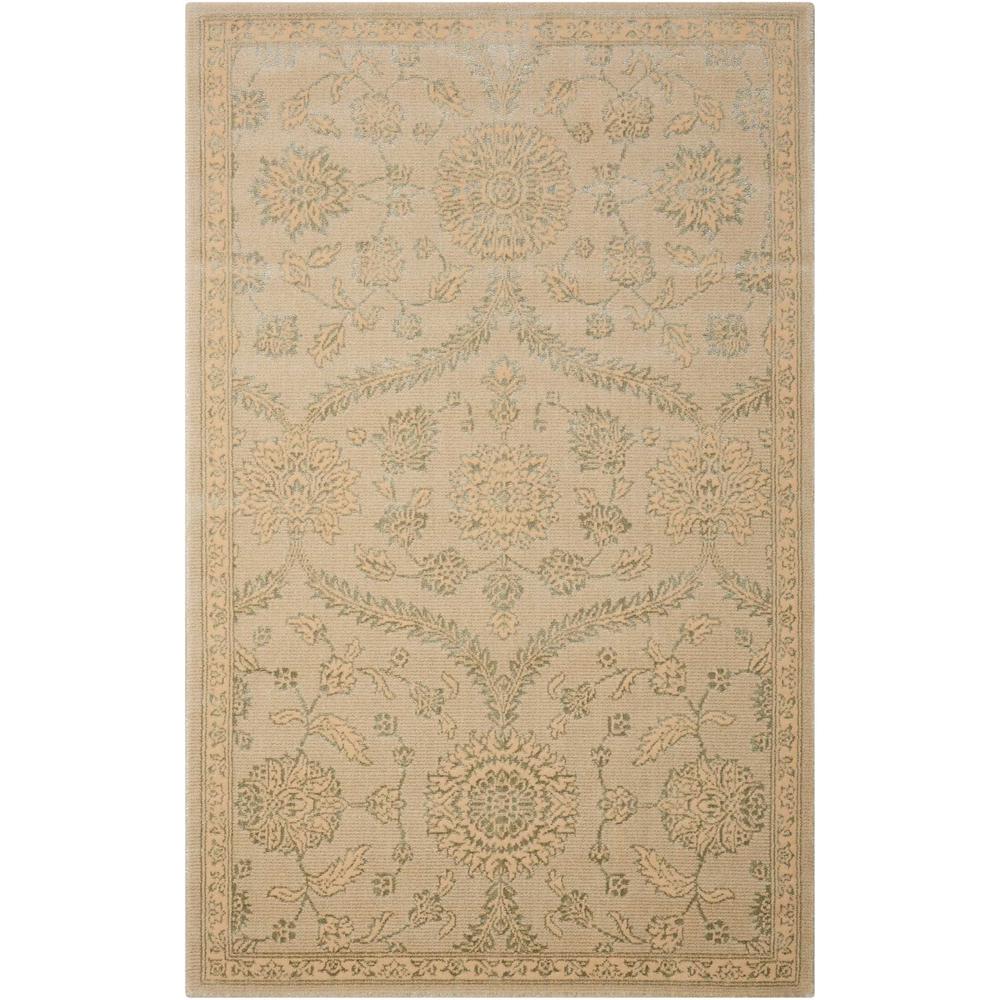 Luminance Area Rug, Cream/Mint, 3'5" x 5'5". Picture 1