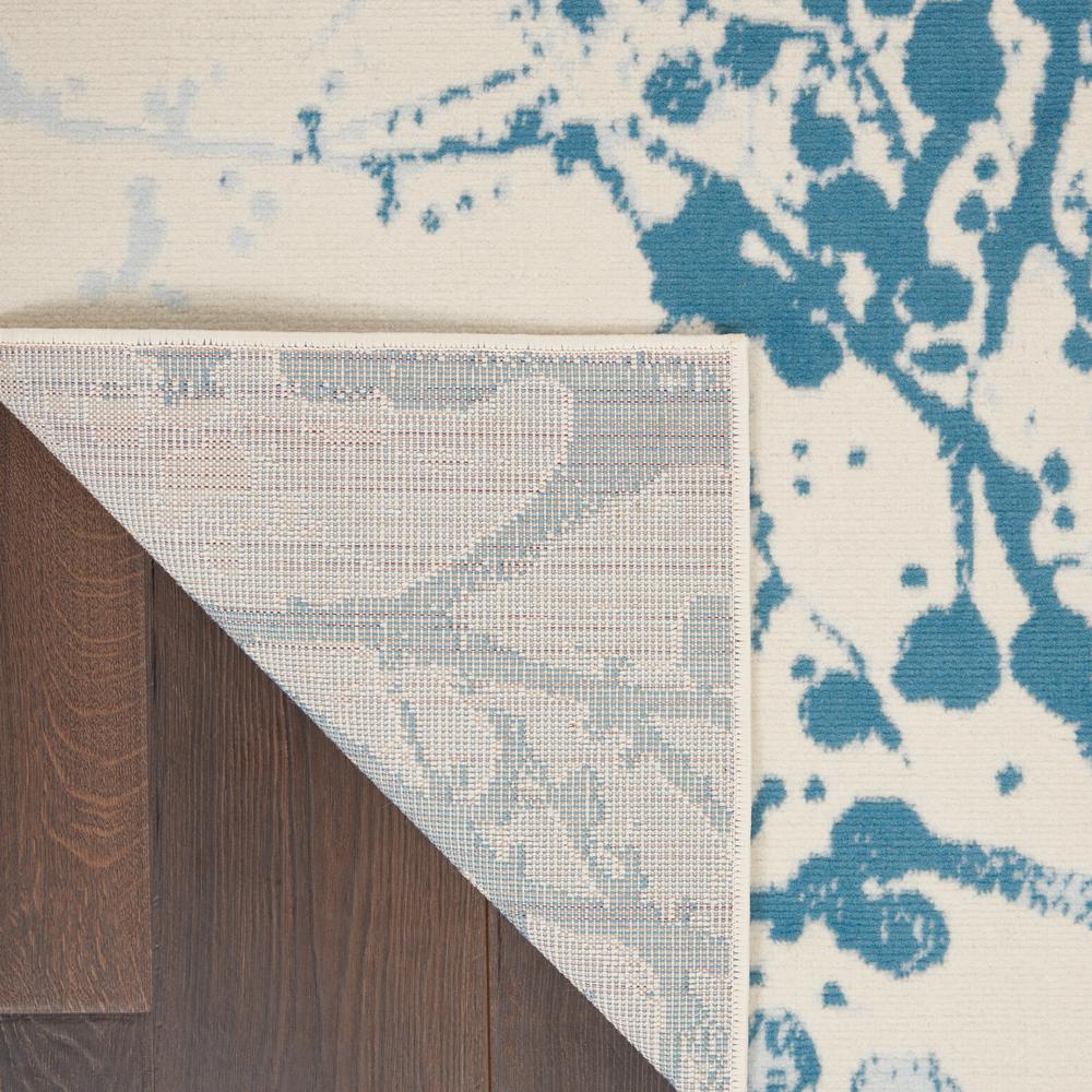 Jubilant Area Rug, Ivory/Blue, 4' x 6'. Picture 3