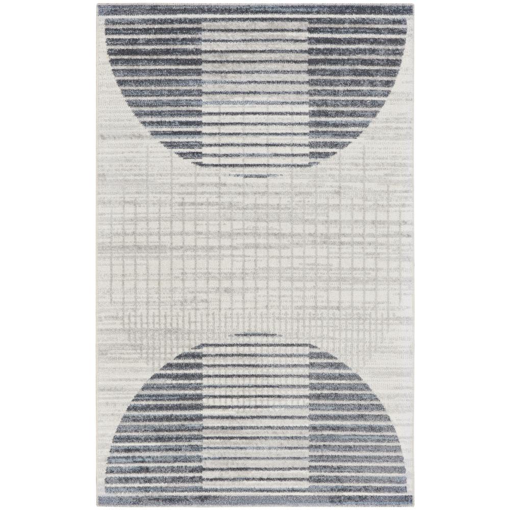 Mid-Century Modern Rectangle Area Rug, 4' x 6'. Picture 1