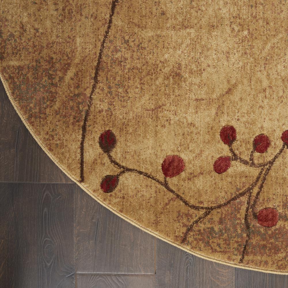 Rustic Round Area Rug, 8' x Round. Picture 4