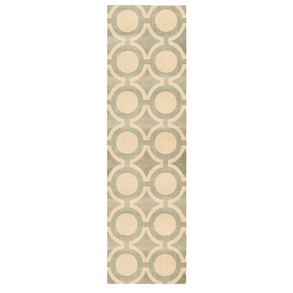 Luminance Area Rug, Cream/Grey, 2'3" x 8'. Picture 1