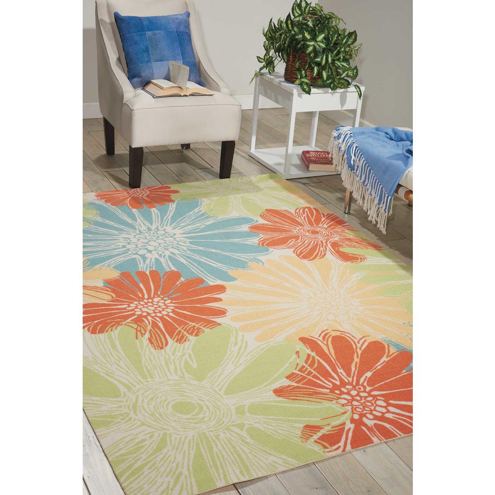 Home & Garden Area Rug, Ivory, 10' x 13'. Picture 2