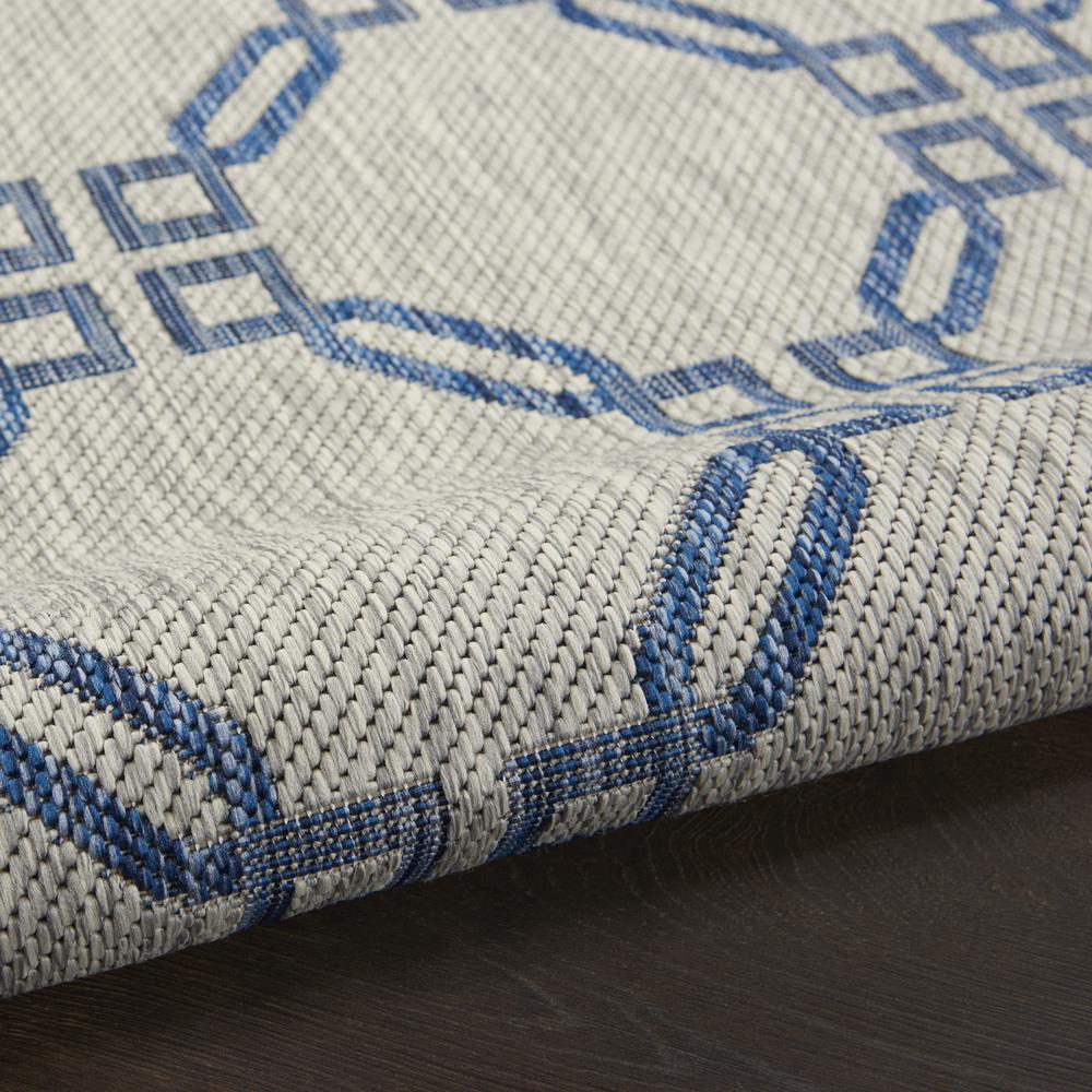 GRD02 Garden Party Ivory Blue Area Rug- 7'10" x round. Picture 7
