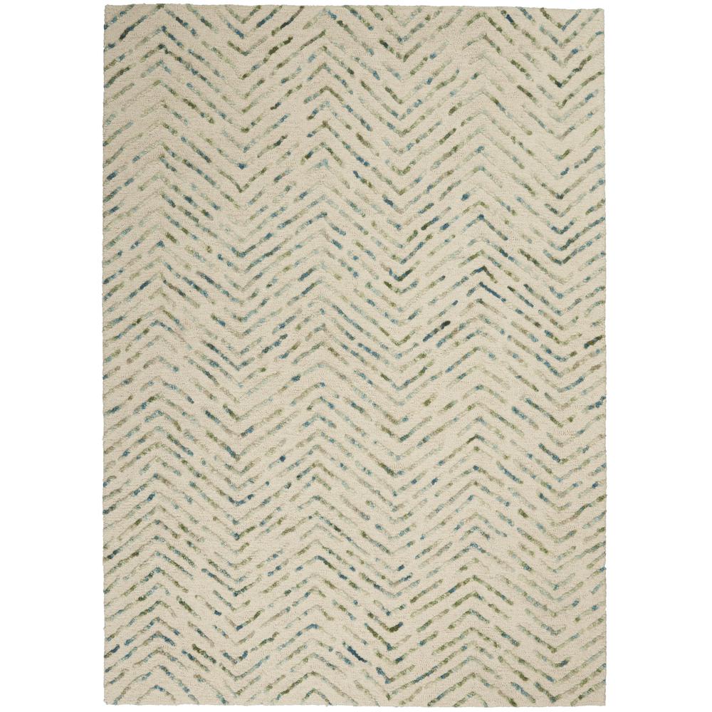 Modern Rectangle Area Rug, 5' x 7'. Picture 1