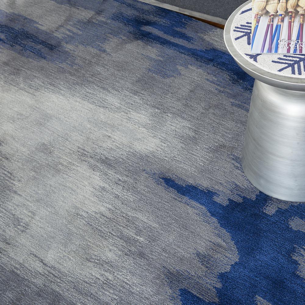 Symmetry Area Rug, Grey/Blue, 3'9" x 5'9". Picture 8