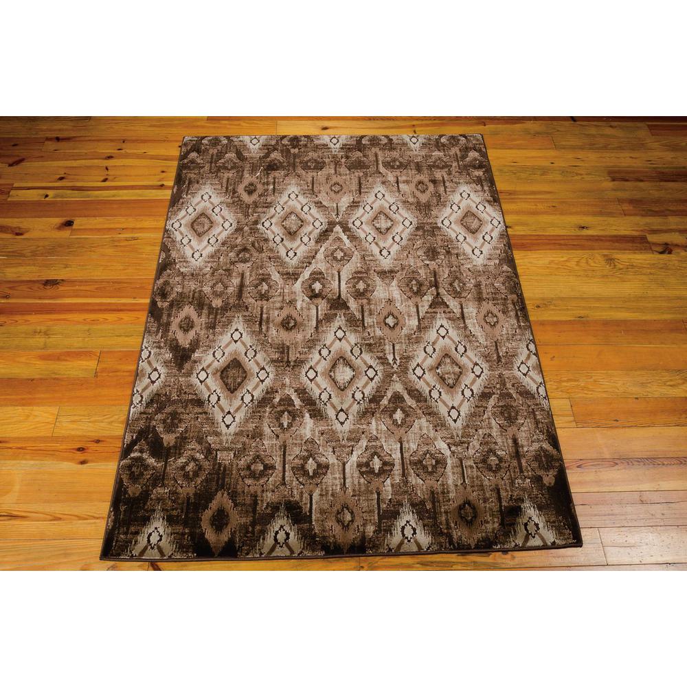 Karma Area Rug, Chocolate, 7'10" x 10'6". Picture 4
