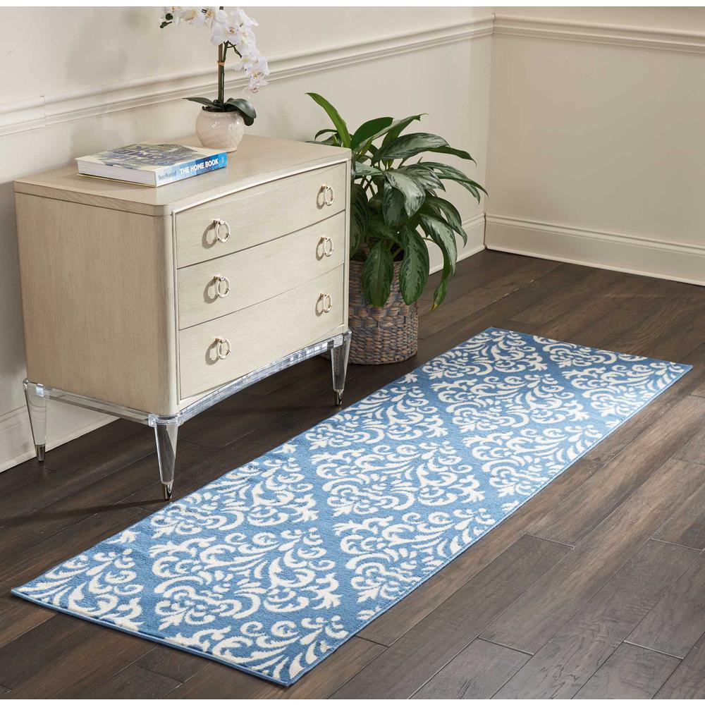 Grafix Area Rug, Blue, 2'3" x 7'6". Picture 2