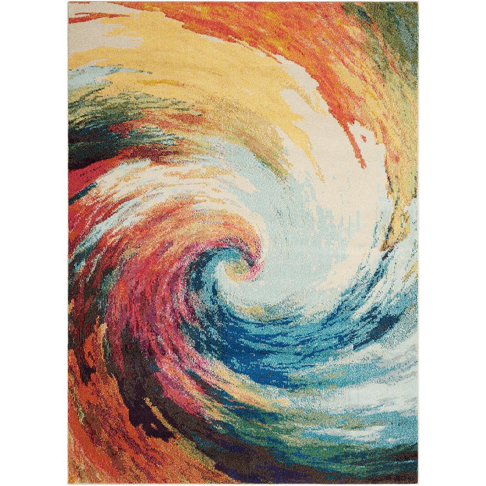 Modern Rectangle Area Rug, 5' x 7'. Picture 1
