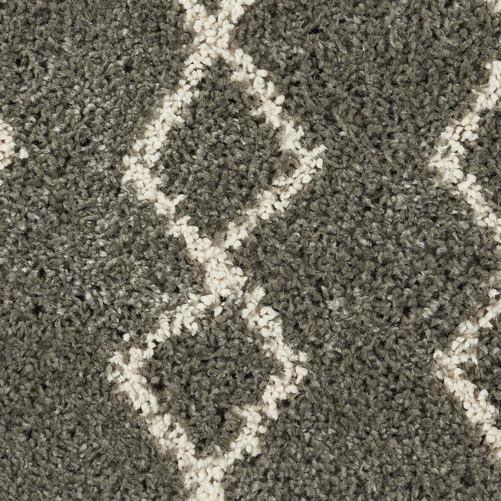 Nourison Home Geometric Shag Area Rug. Picture 6
