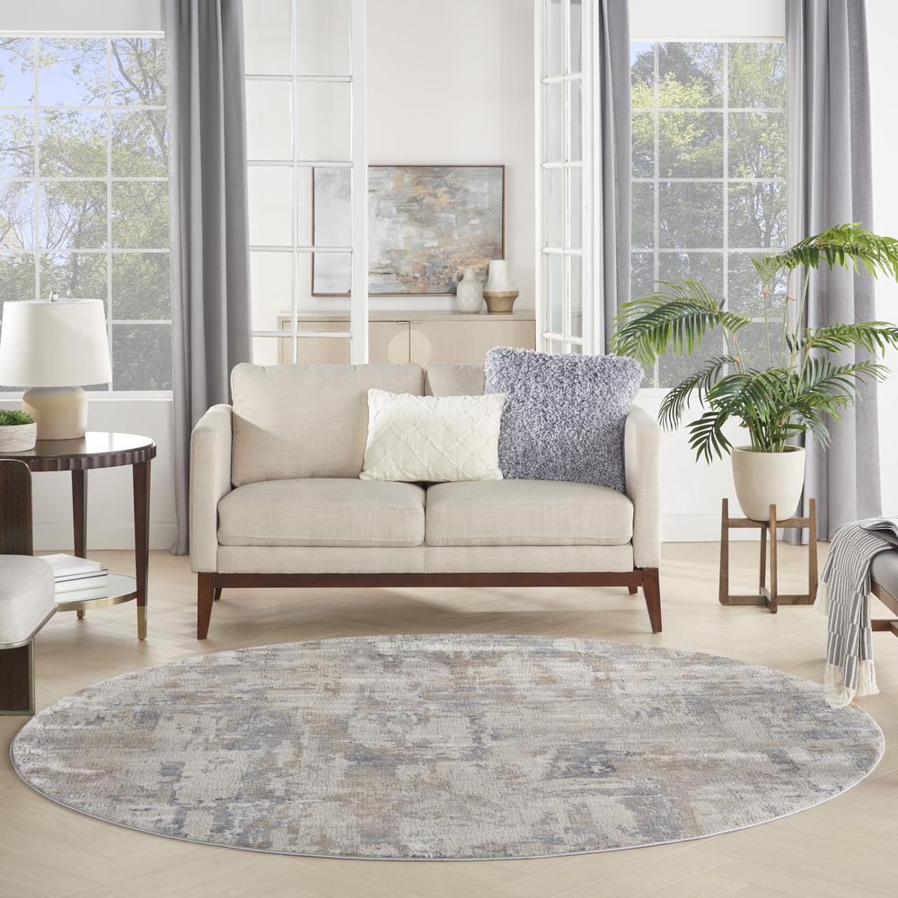 Modern Round Area Rug, 8' x Round. Picture 10