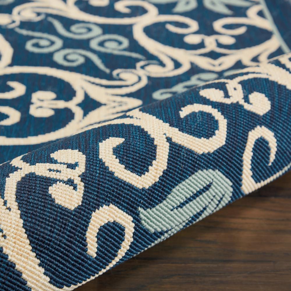 Caribbean Area Rug, Navy, 5'3" x SQUARE. Picture 7