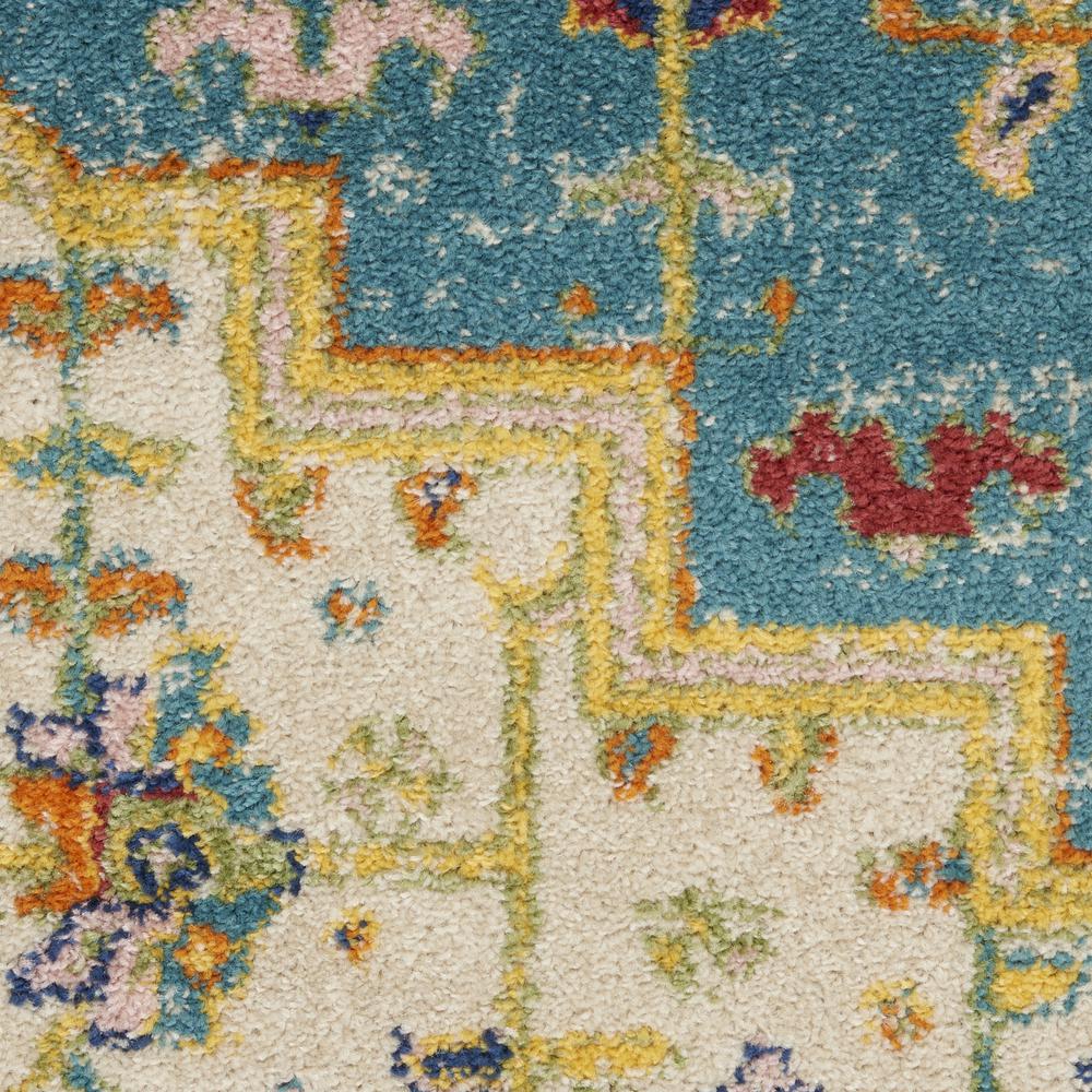 ALR01 Allur Turquoise Ivory Area Rug- 5'3" x 7'3". Picture 6