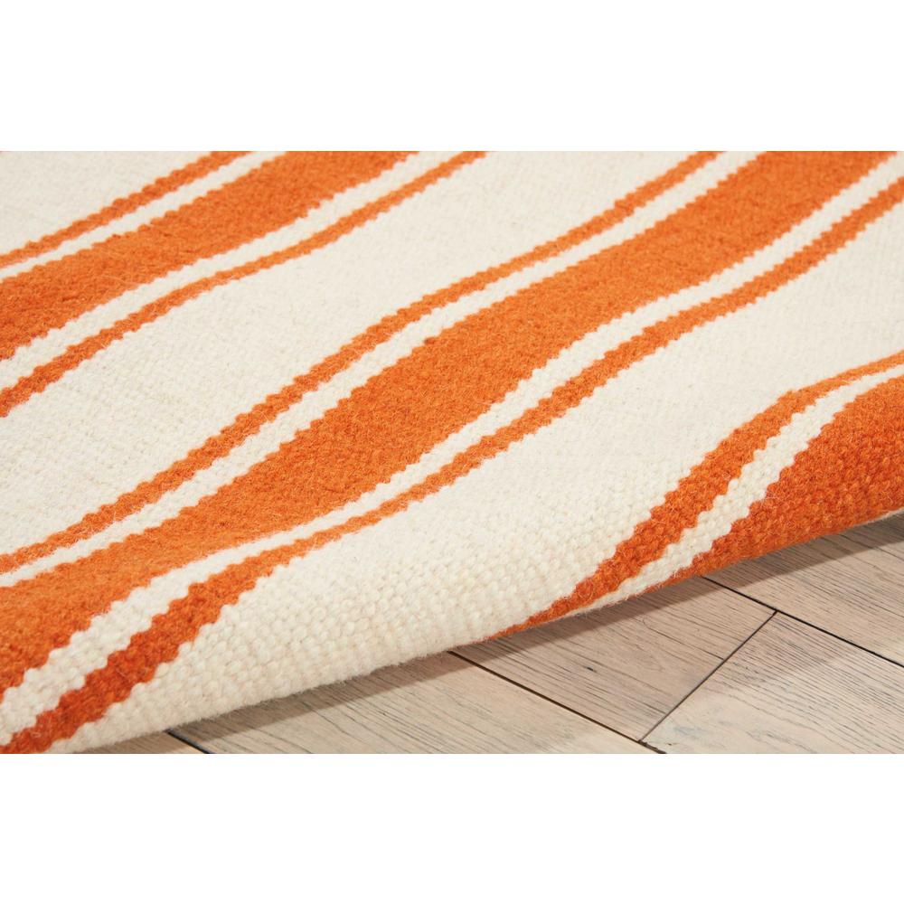 Solano Area Rug, Ivory/Orange, 5' x 7'6". Picture 4