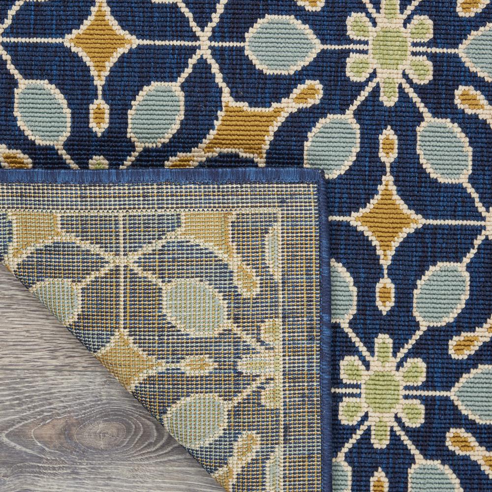 Caribbean Area Rug, Navy, 5'3" x SQUARE. Picture 3