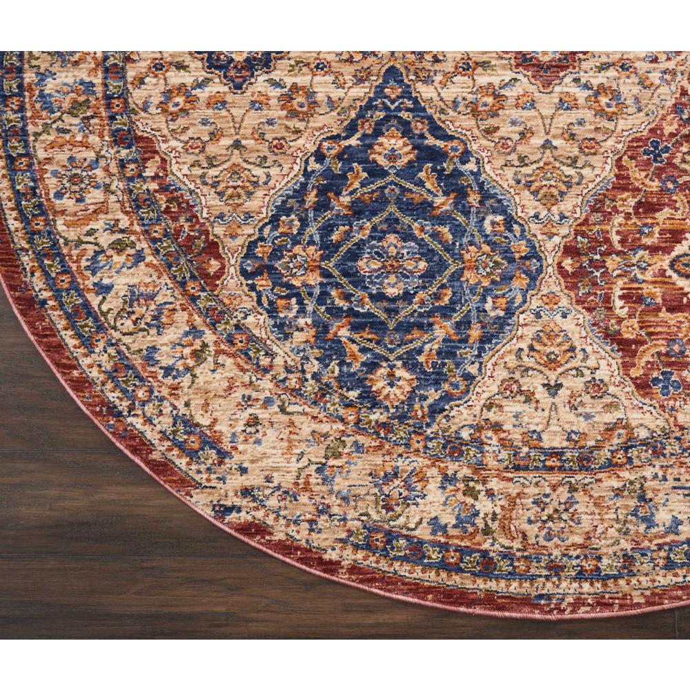 Reseda Area Rug, Multicolor, 5' x ROUND. Picture 3
