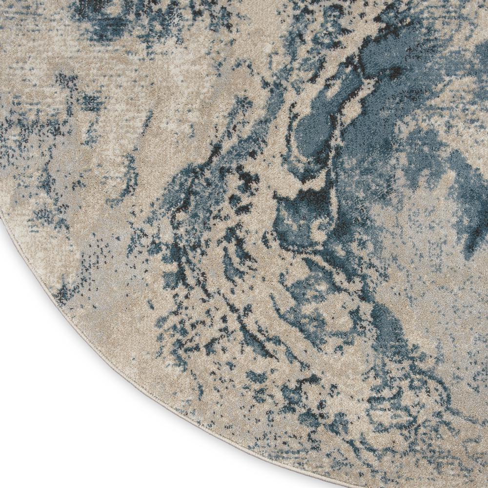 Modern Round Area Rug, 5' x Round. Picture 5