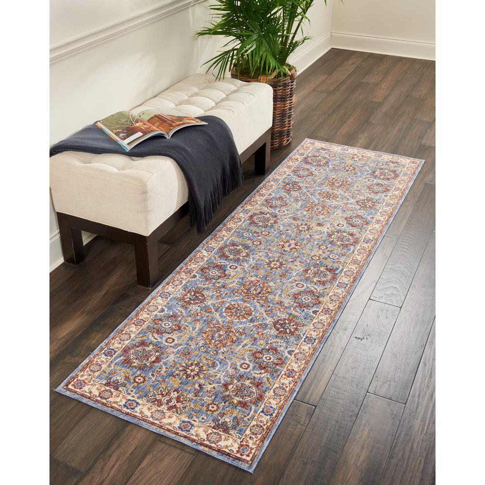 Reseda Area Rug, Sky, 2'3" x 7'6". Picture 2