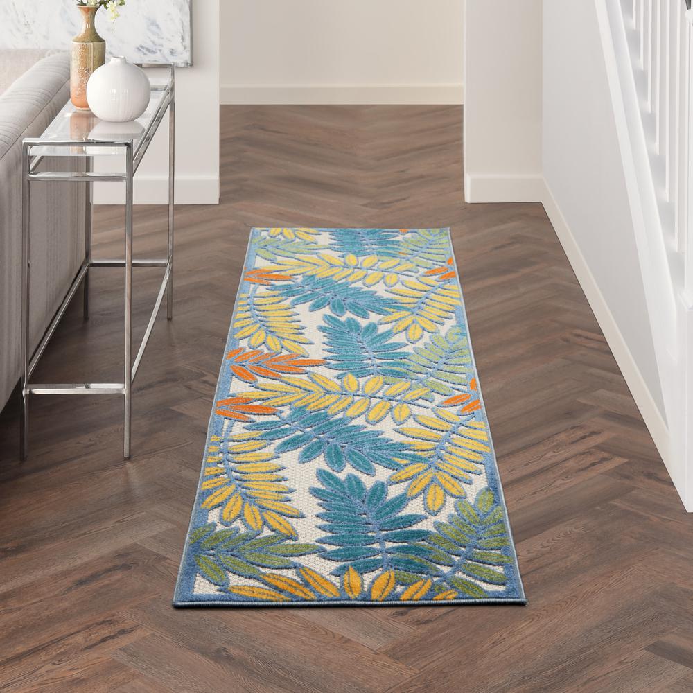 Tropical Runner Area Rug, 6' Runner. Picture 2