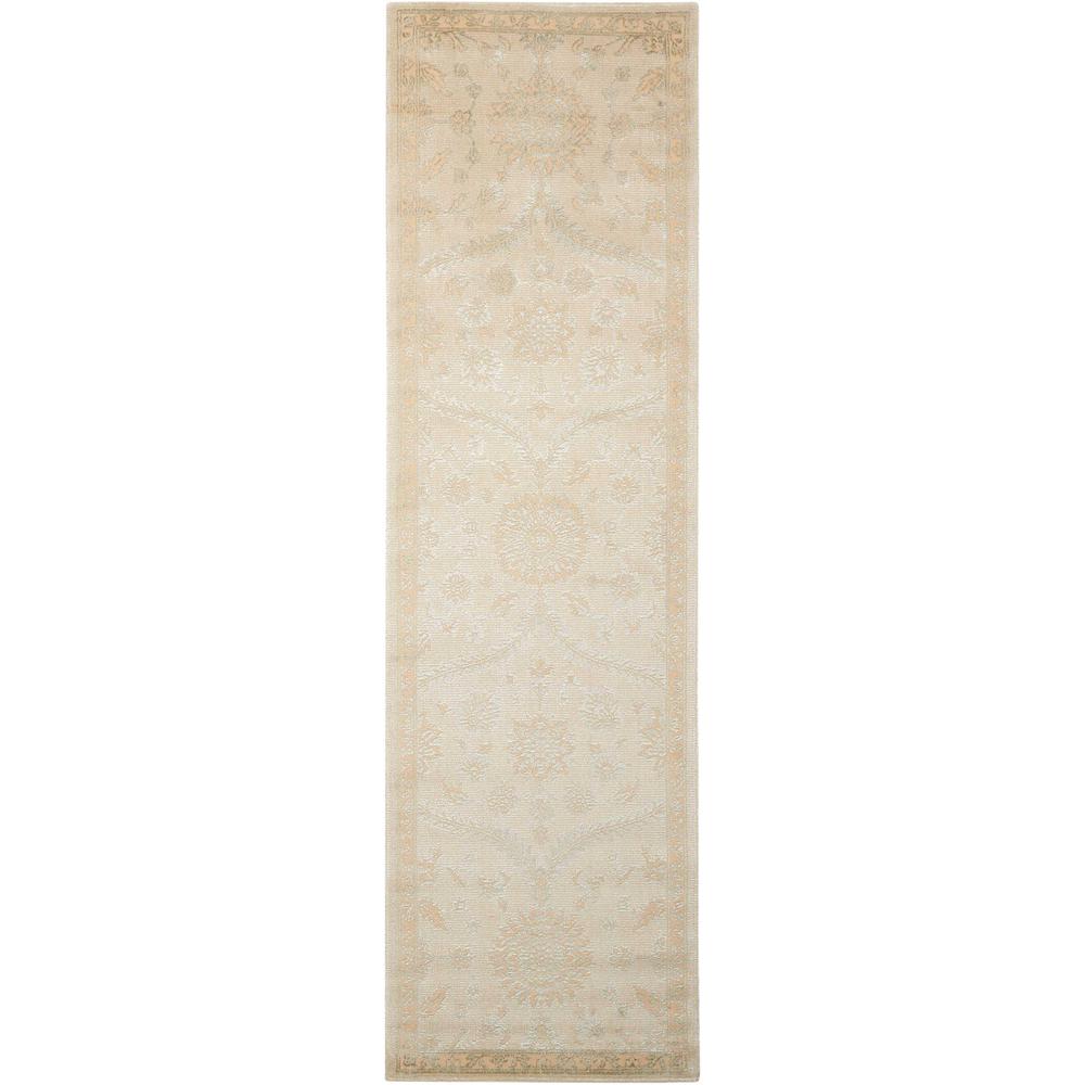 Luminance Area Rug, Cream/Mint, 2'3" x 8'. Picture 1